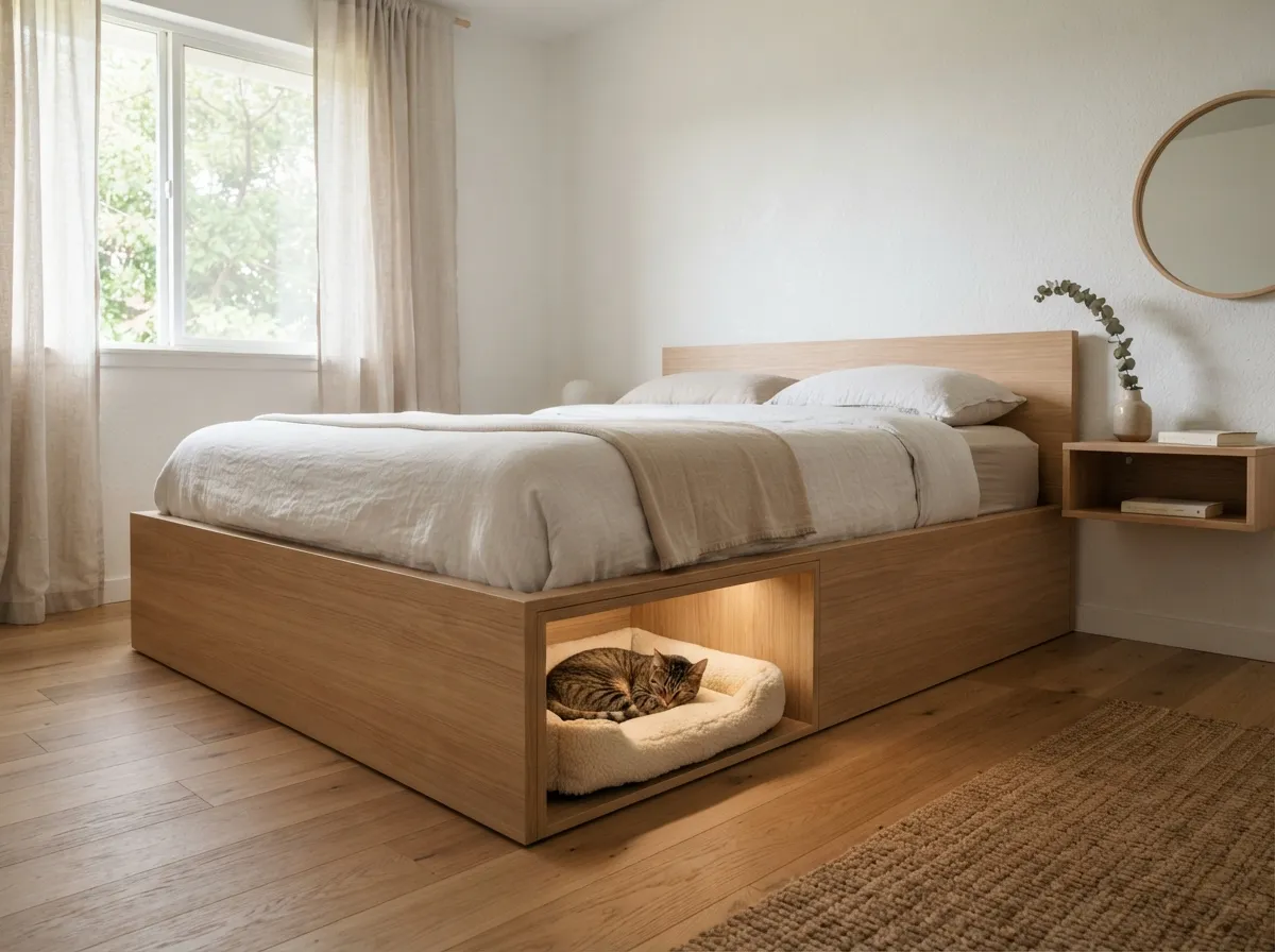 1. Integrated Pet Bed Nooks