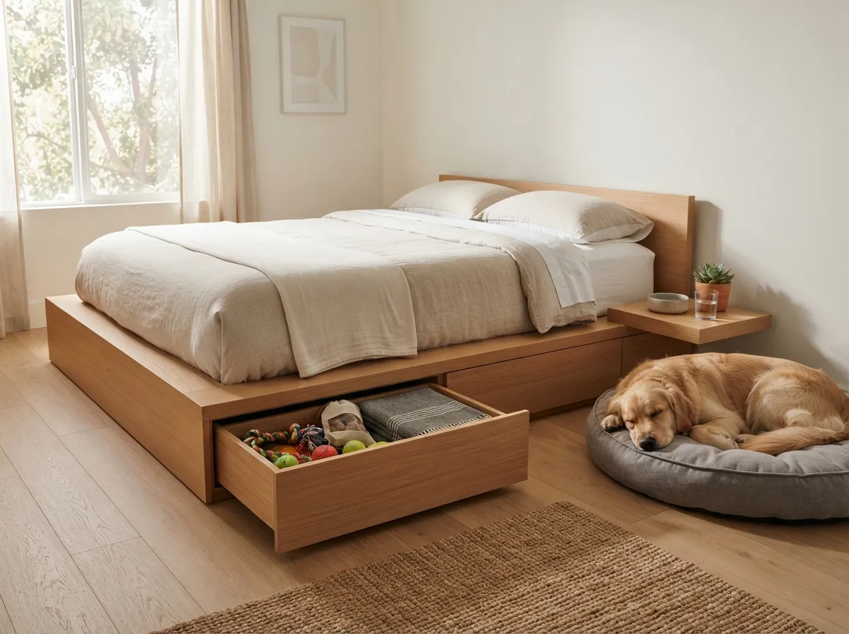 14. Under-Bed Storage for Pet Essentials