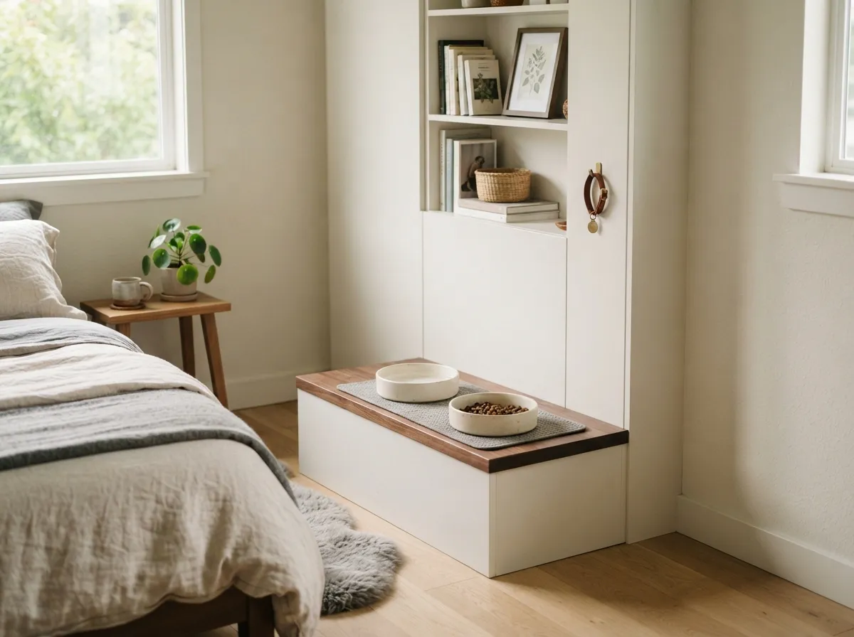 6. Streamlined Pet Feeding Stations