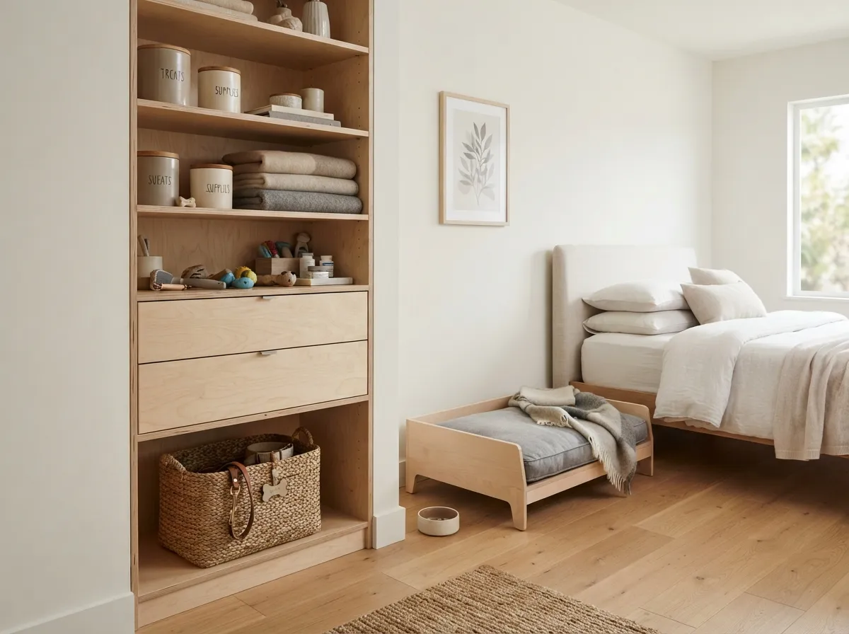 8. Vertical Storage for Pet Supplies