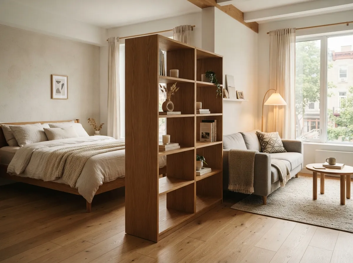 13. Use Open Bookcases as Room Partitioners