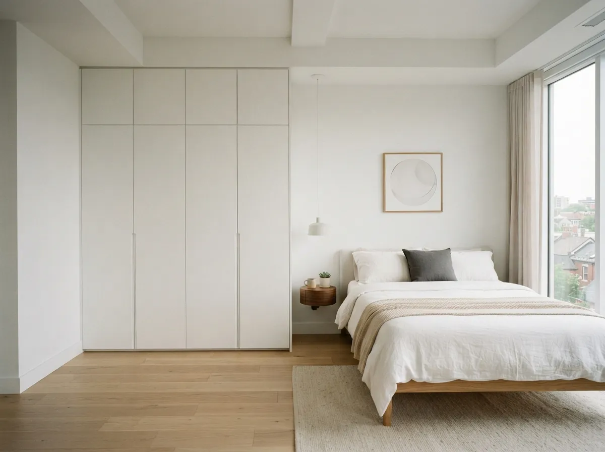 15. Integrate Hidden Wardrobe Cabinets