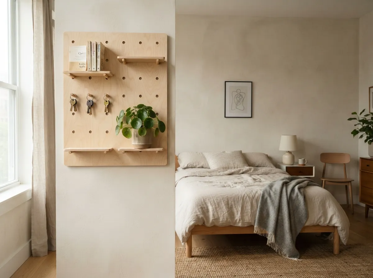 19. Use Pegboards for Vertical Storage