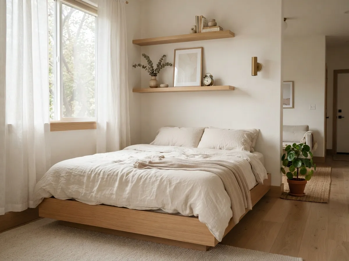 27. Introduce Warm Wood Tones for Coziness
