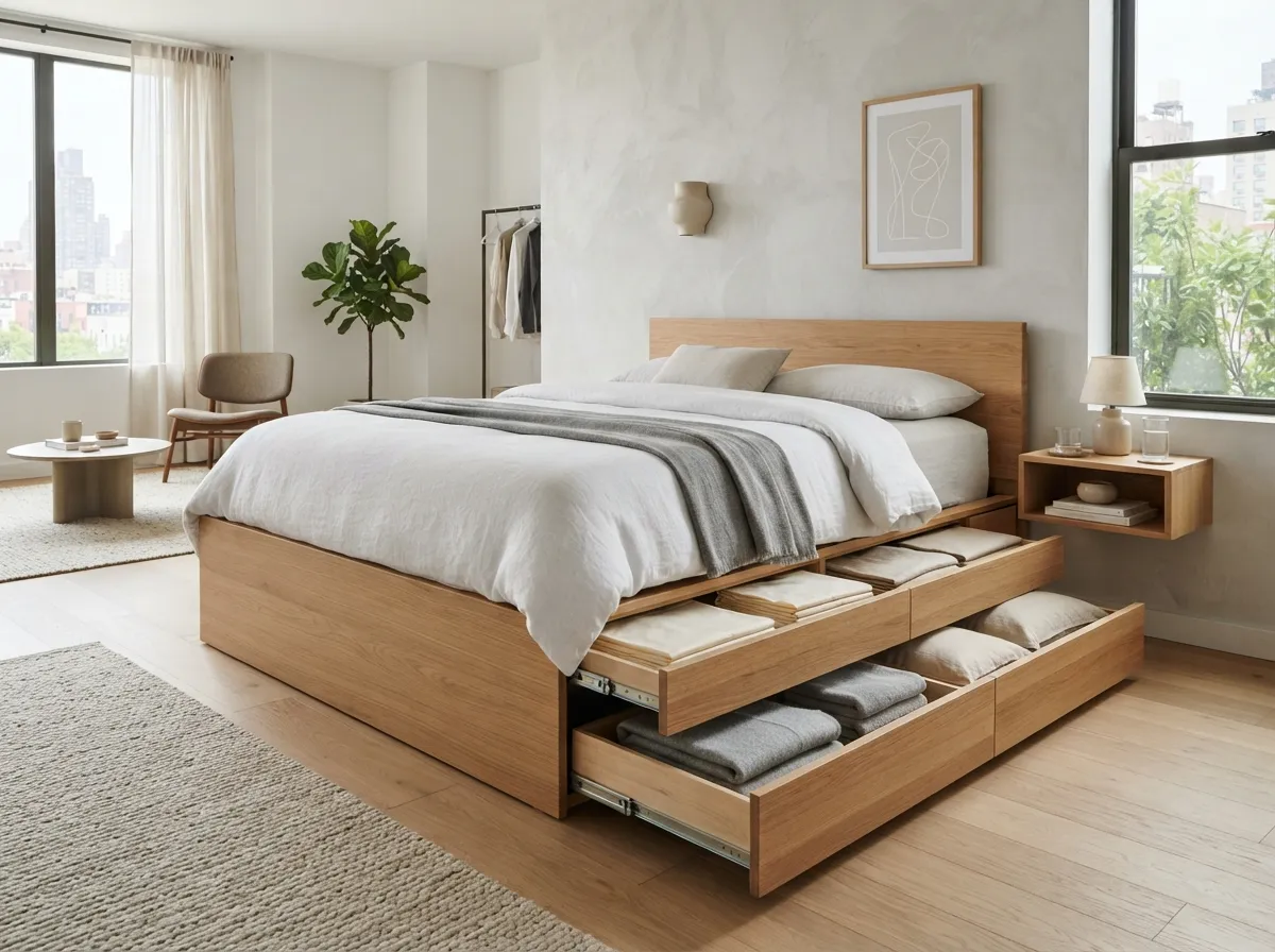 4. Opt for Under-Bed Storage Drawers