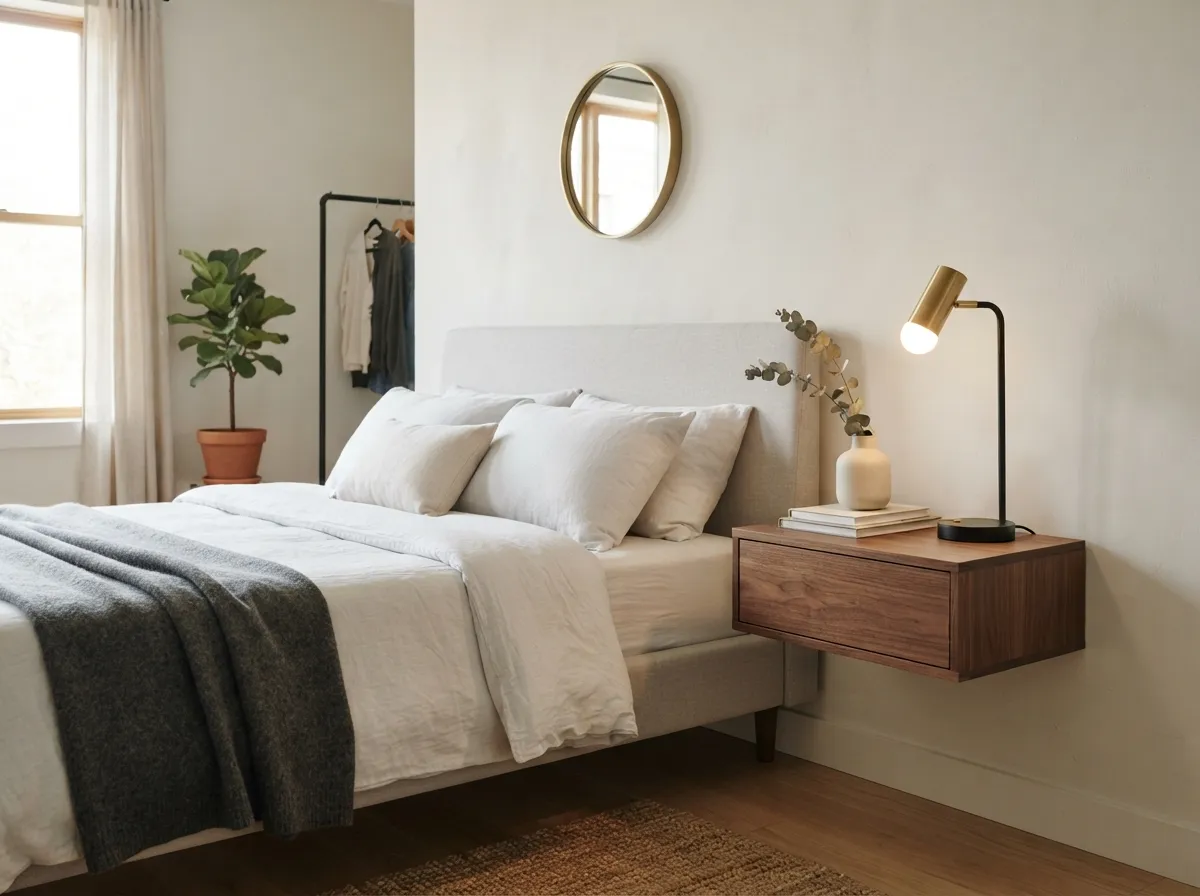 5. Install Floating Nightstands
