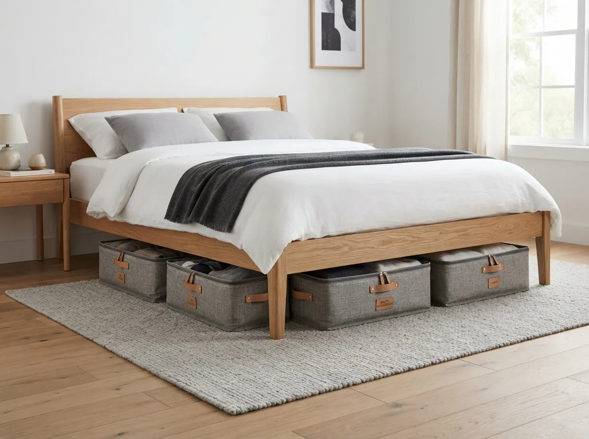 10. Store Off-Season Clothes in Under-Bed Bins