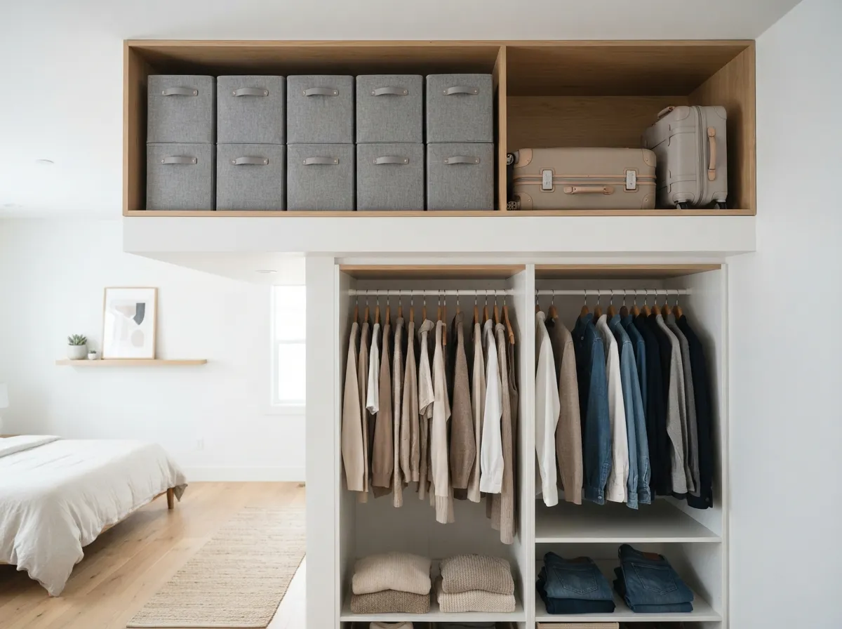 19. Utilize Overhead Storage for Travel Gear