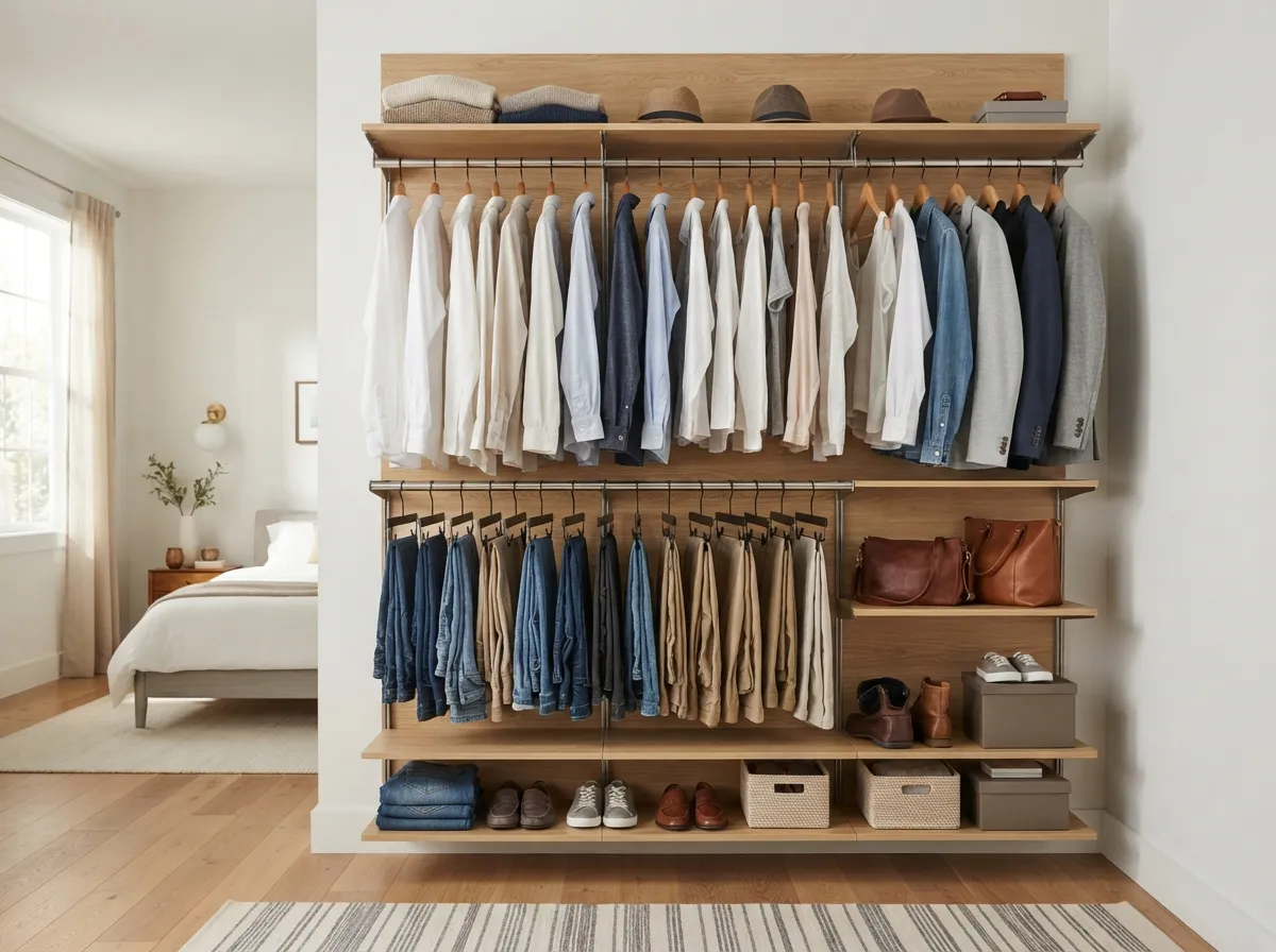 5. Install a Double Hanging Rod System