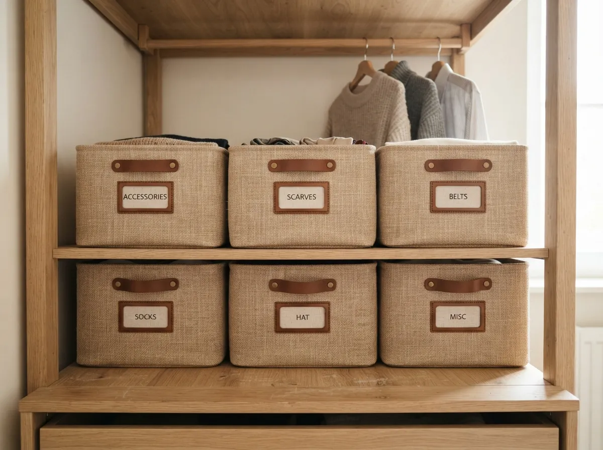 Implement Creative Shelf Styling and Bins