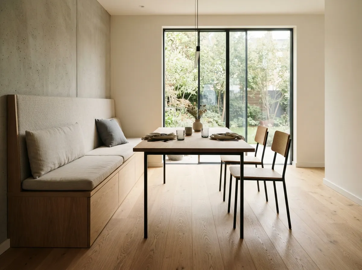 3. Incorporate a Built-In Bench for Seating