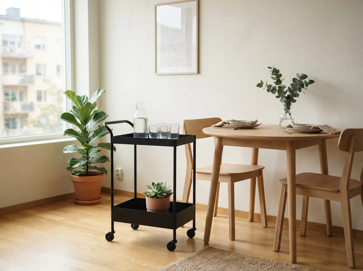 26. Sleek Mobile Bar Carts on Wheels