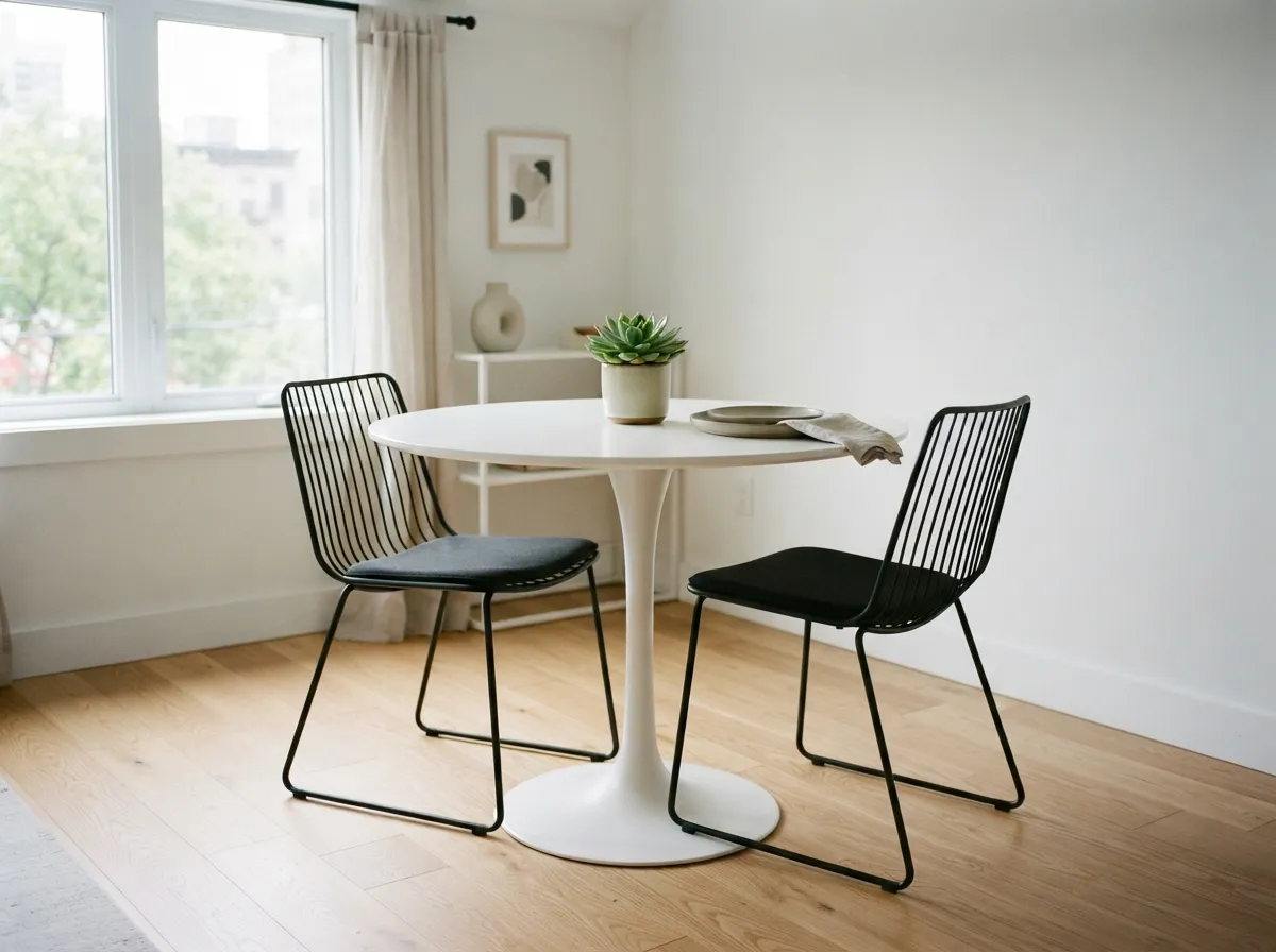 5. Pedestal Base Tables to Save Legroom