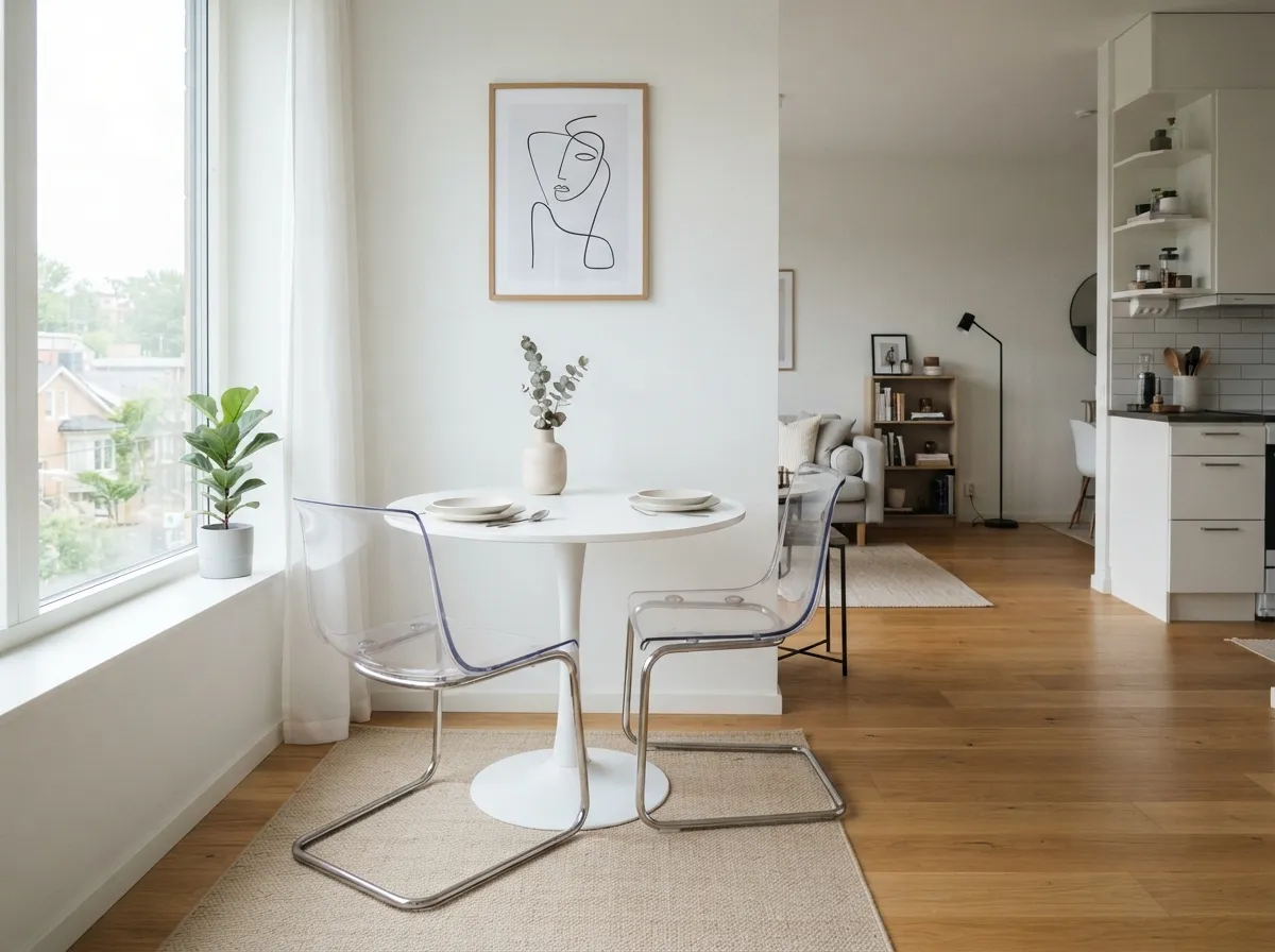 Choose Transparent or Light-Colored Chairs
