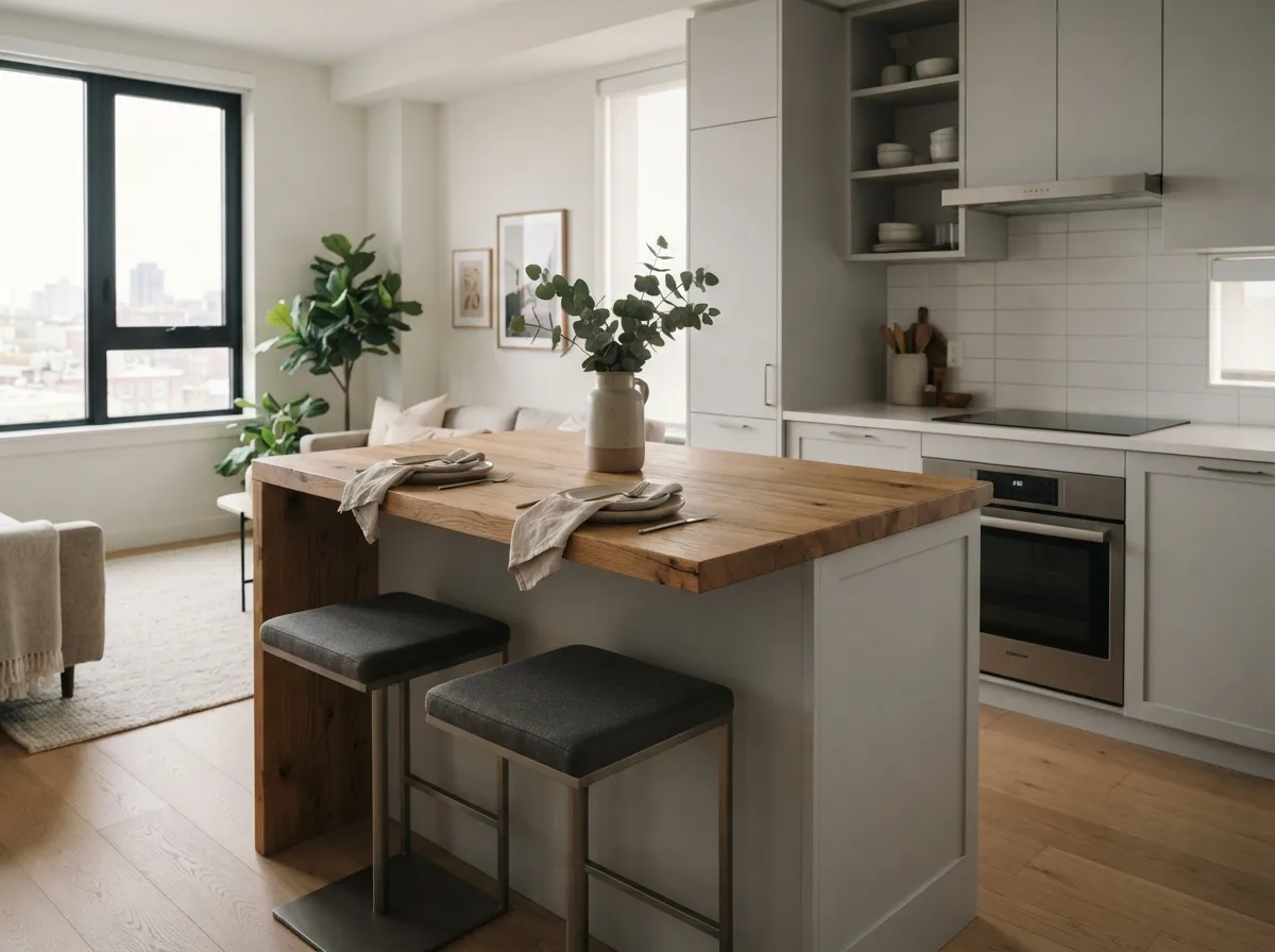 Integrate Dining into Your Kitchen Island