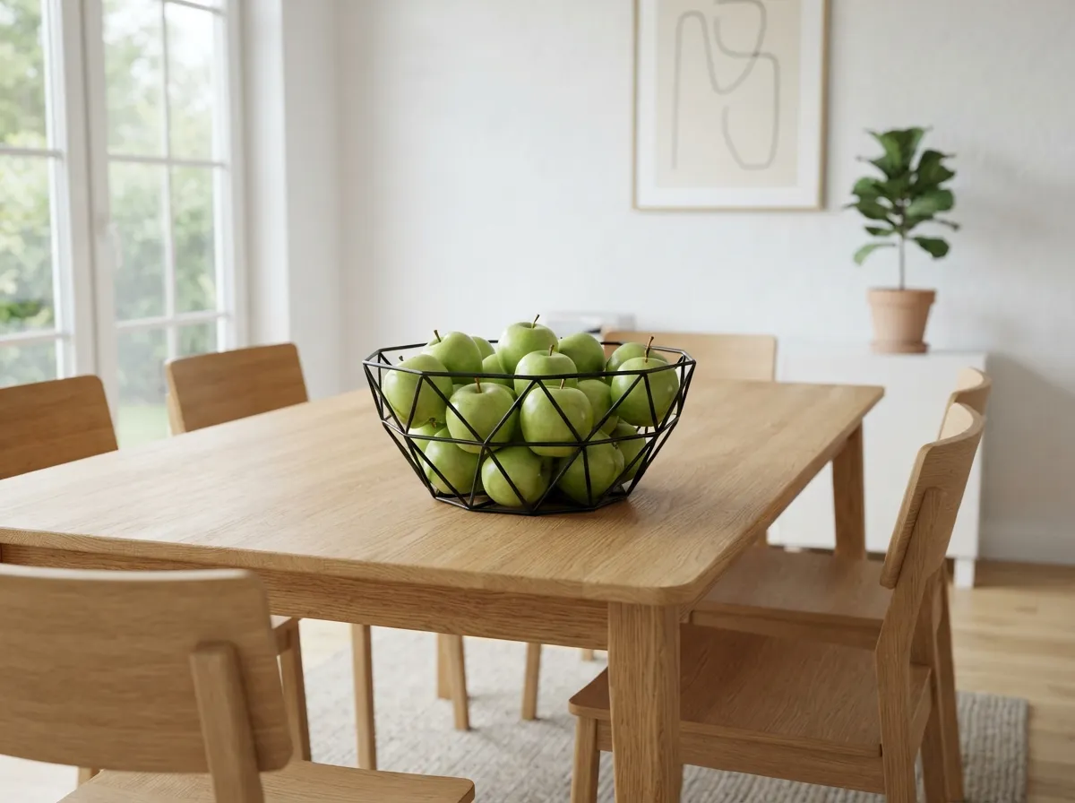 23. Minimalist Wire Fruit Bowl