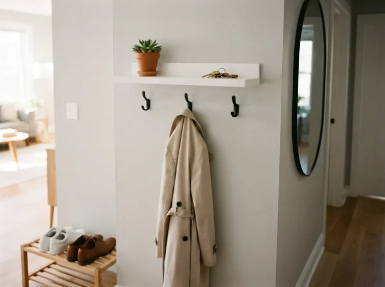 1. Floating Shelf and Hook Combo