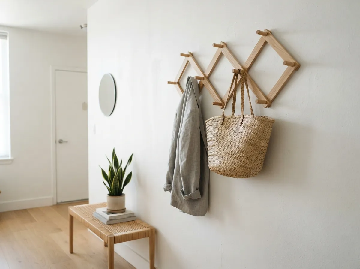 15. Accordion Wall Rack