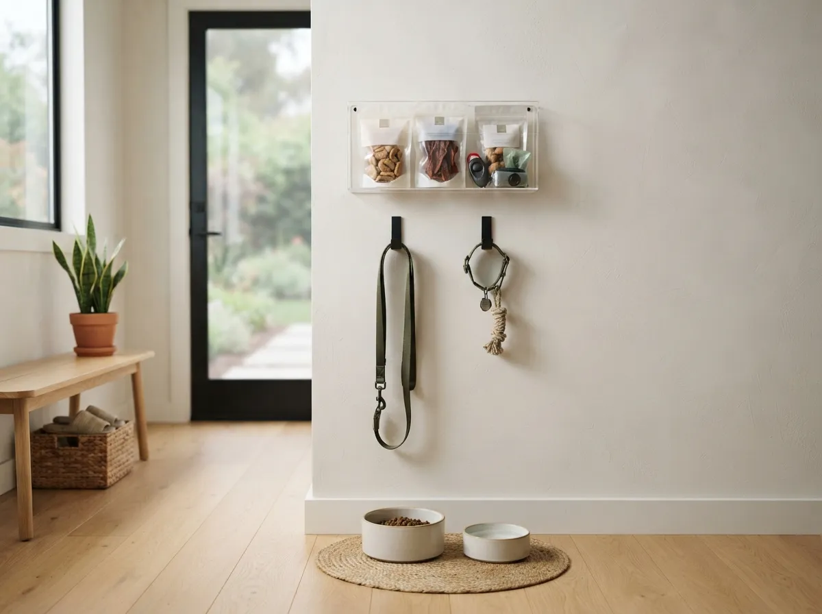 18. Acrylic wall organizers for a seamless invisible look