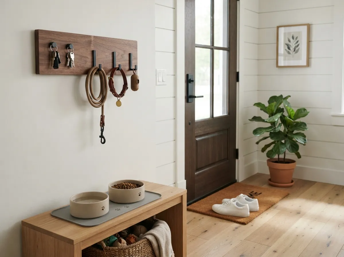 7. Magnetic key and leash holder combo