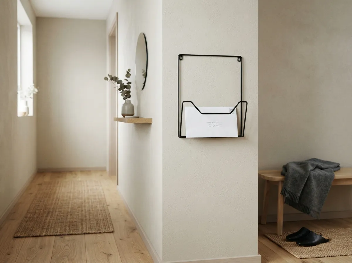 16. Mount a minimalist peg rail for bags