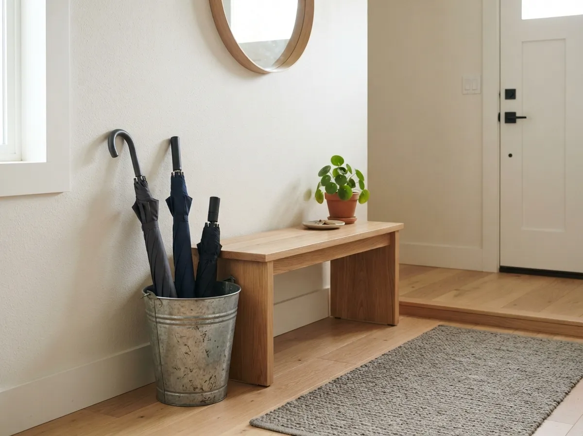 25. Install peel-and-stick wood accent battens