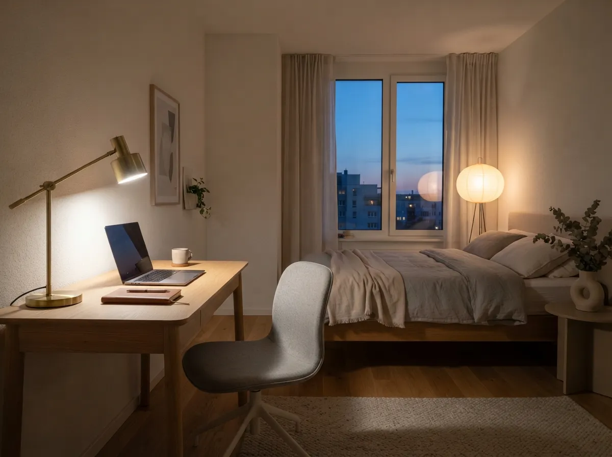 29. Define the Office Area with Lighting