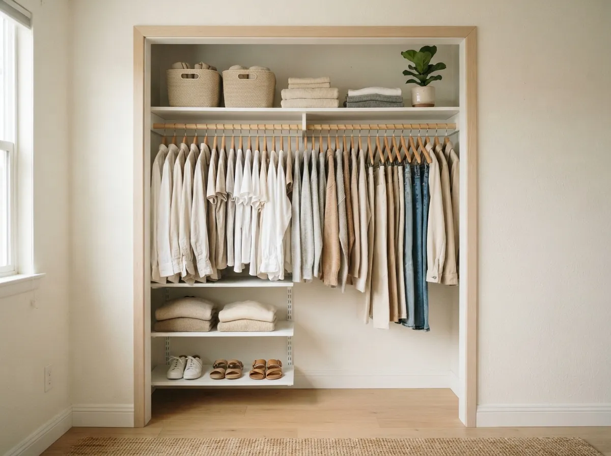28. Organize Closets with Matching Hangers