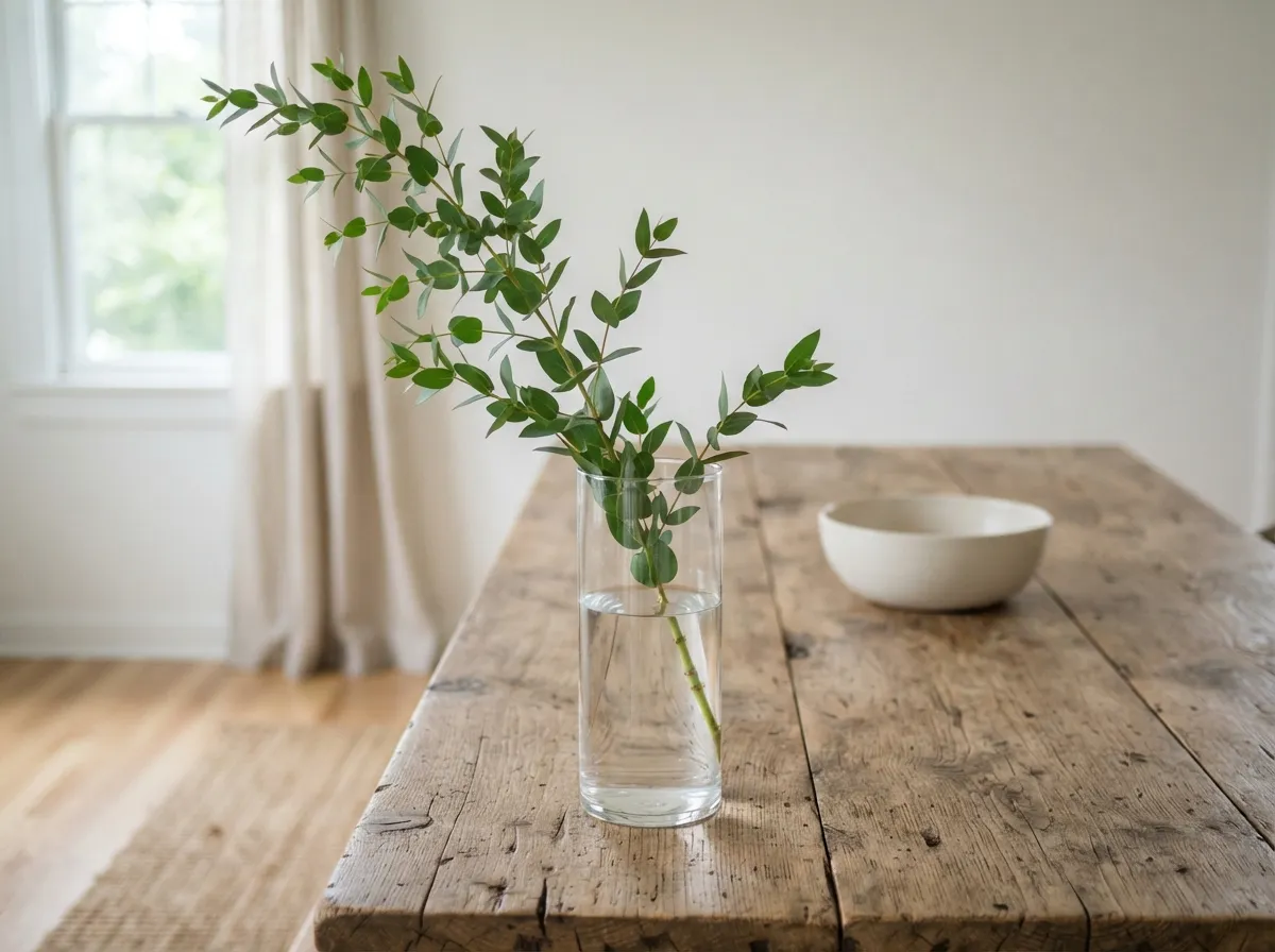 4. Style a Single Focal Point Branch in a Vase