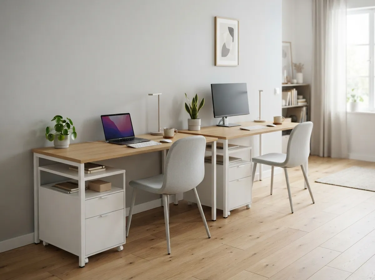 25. Utilize Mobile Under-Desk Storage Carts