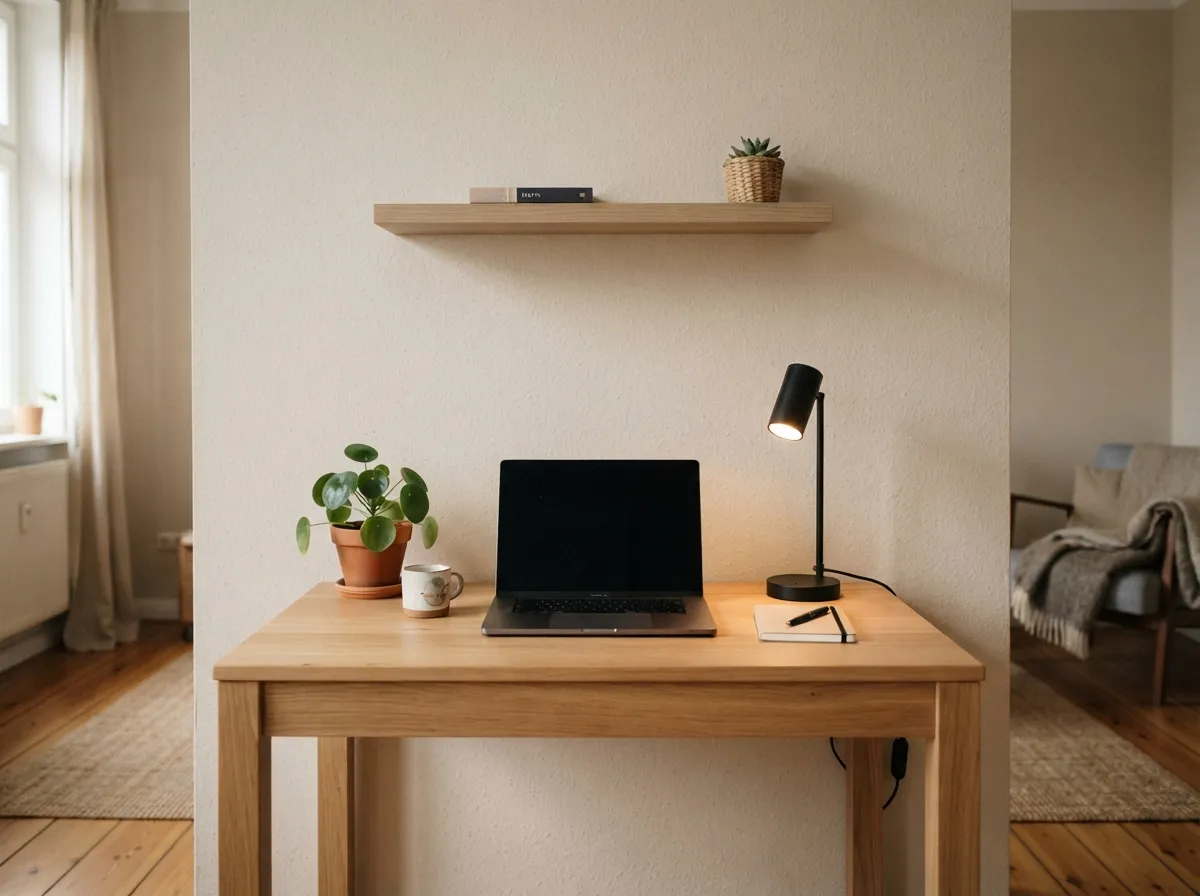 Position Your Desk Against a Wall