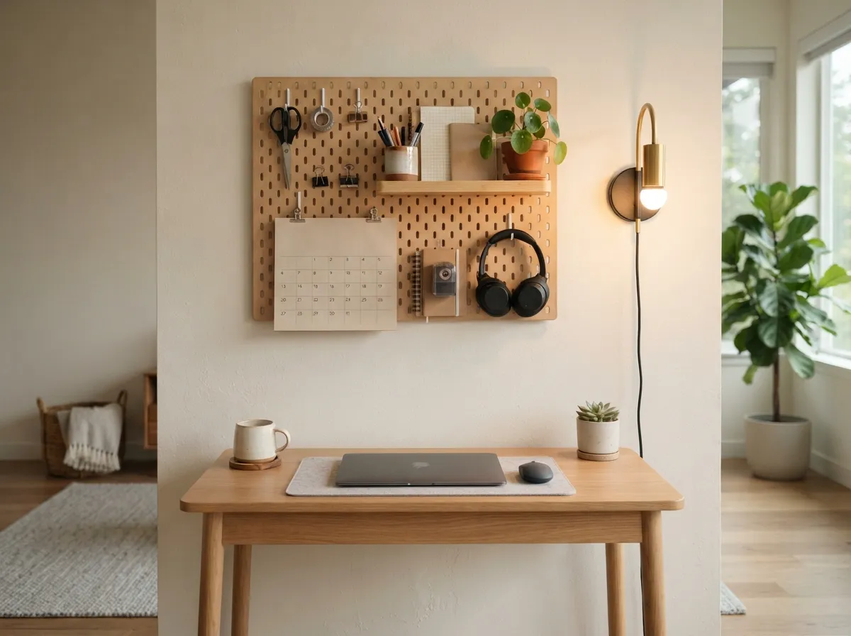Use Pegboards for Customizable Storage