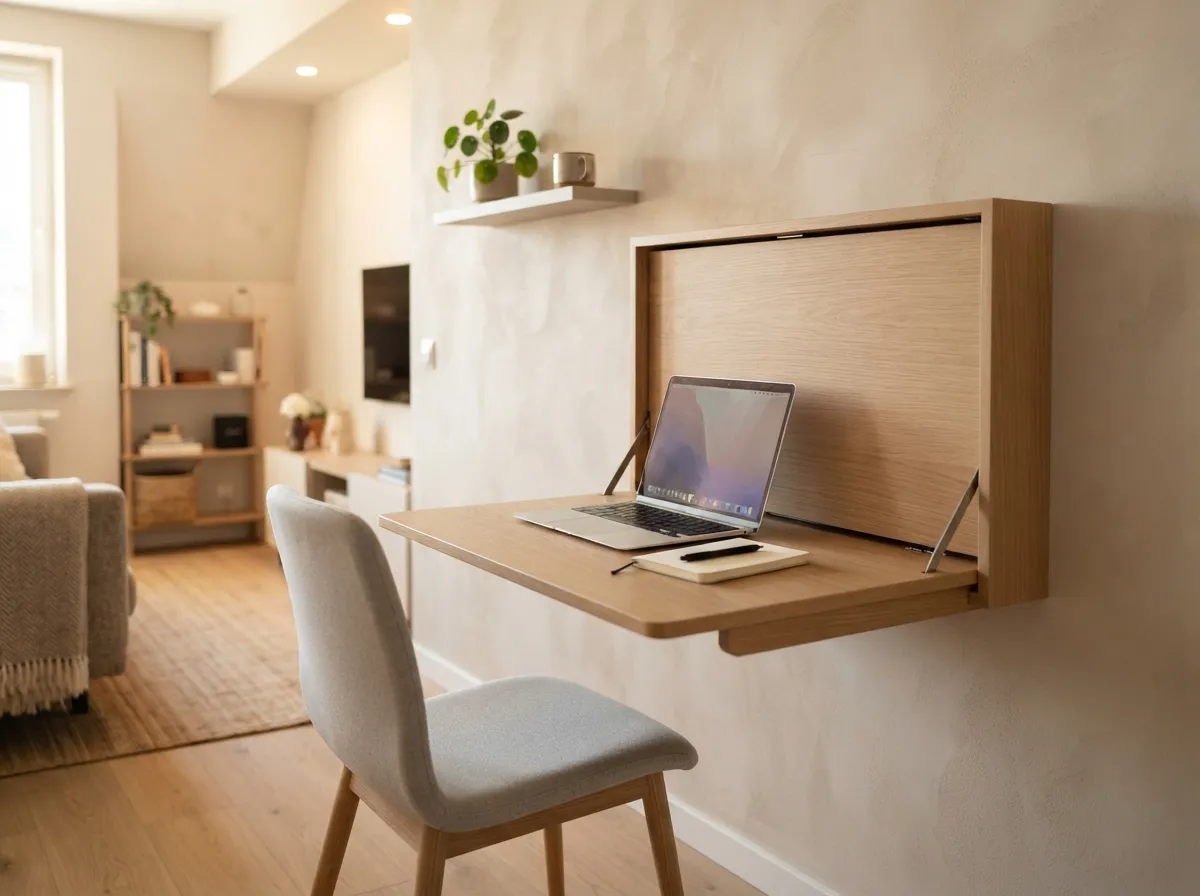 Consider a Fold-Out or Drop-Leaf Desk