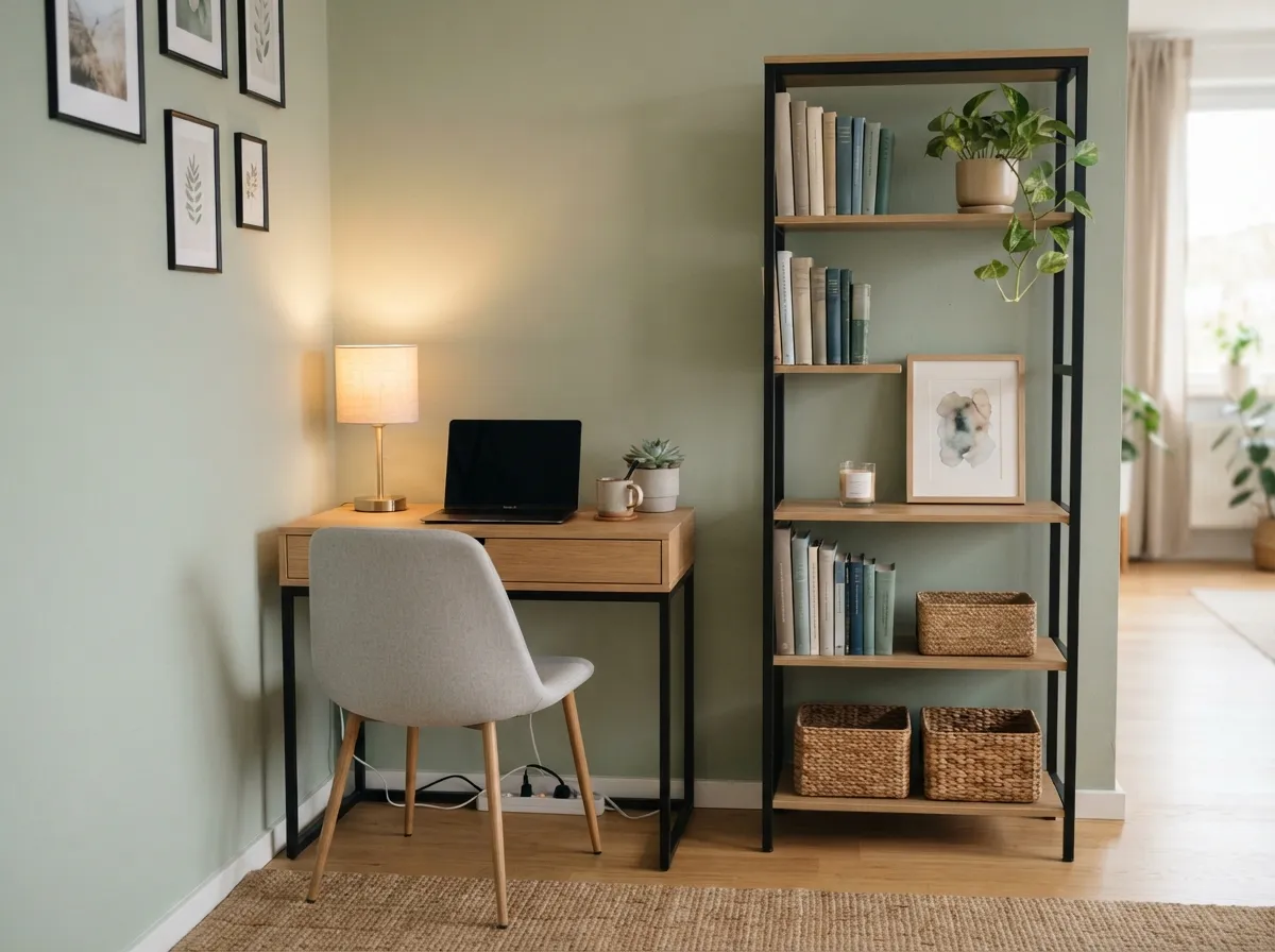 2. Leveraging Vertical Space with Freestanding Shelves