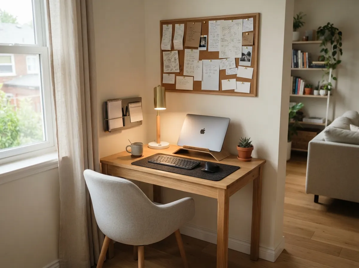 14. Position Your Small Desk Directly Beneath a Window