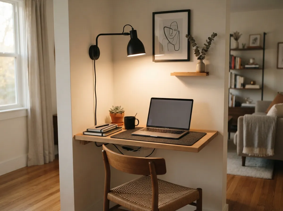 20. Select a Compact Storage Bench with a Cushioned Top