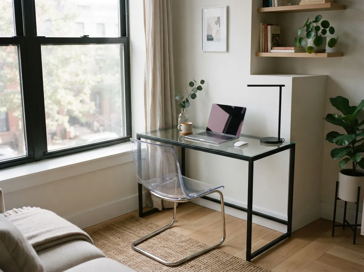 3. Opt for Transparent Acrylic Furniture to Reduce Visual Weight
