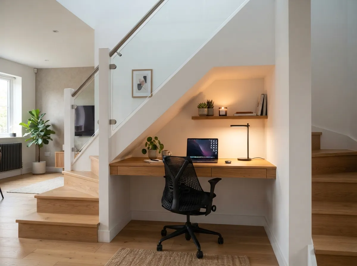 8. Utilize the Dead Space Under the Staircase