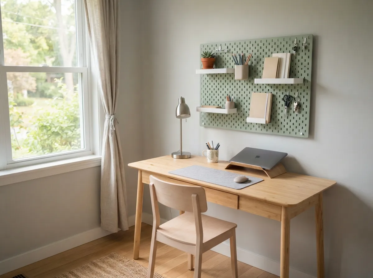 11. DIY Pegboard Storage Solution