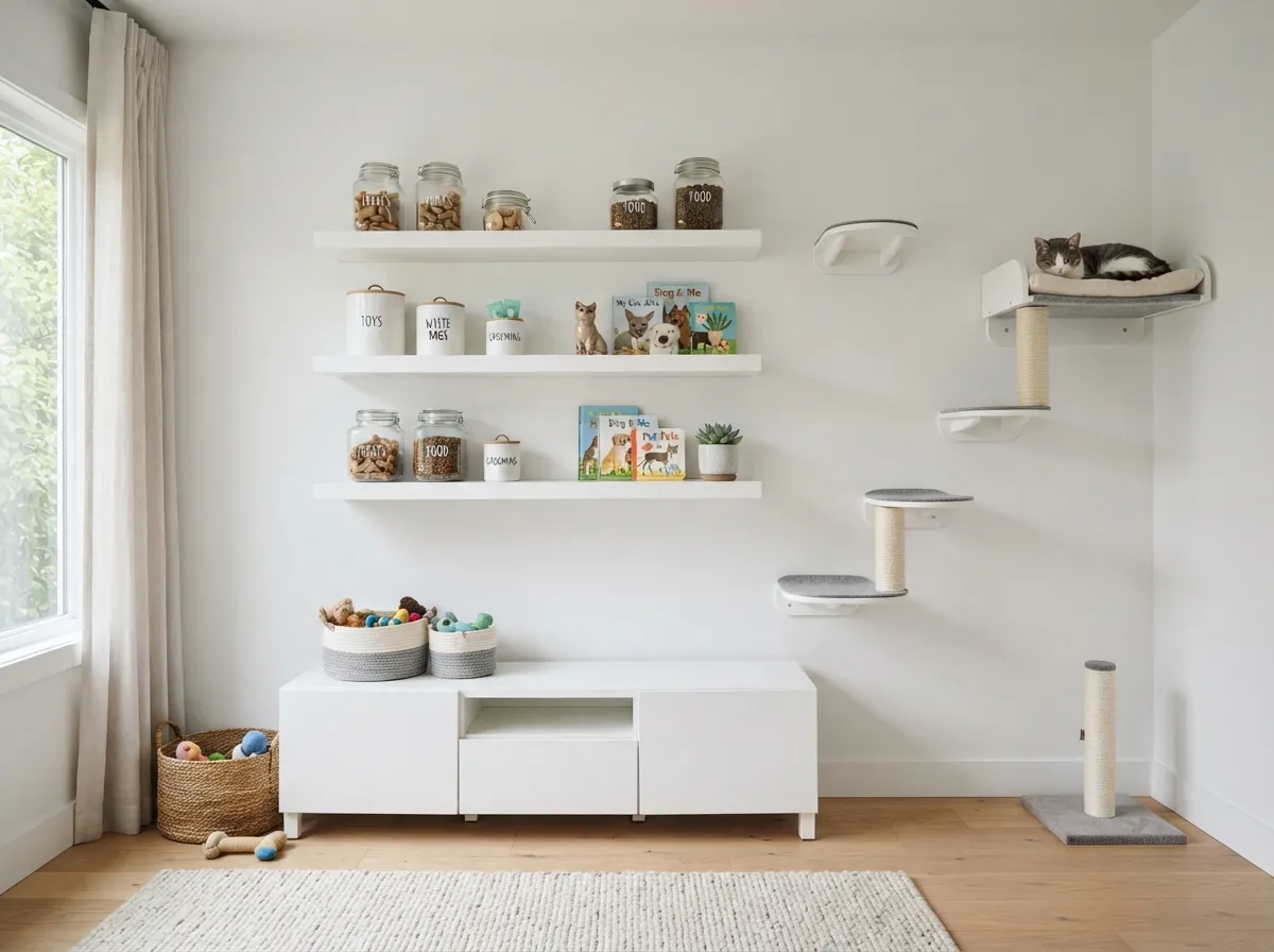 8. Vertical Storage for Pet Supplies