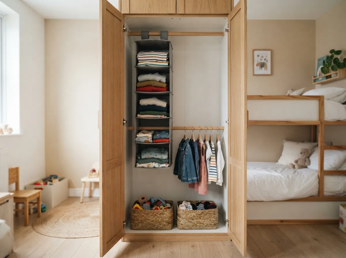 15. Hanging Fabric Organizers for Wardrobes
