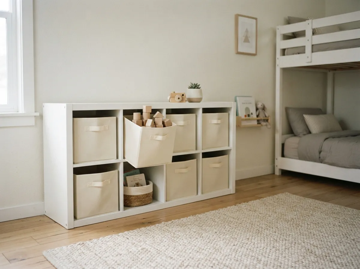 17. Foldable Canvas Bins for Quick Toy Cleanup