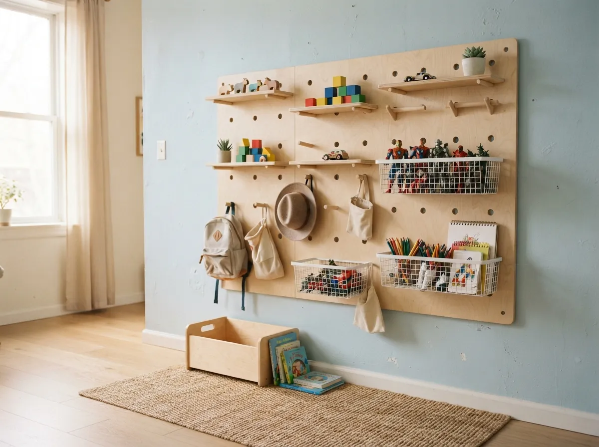 11. Pegboard Wall Organization