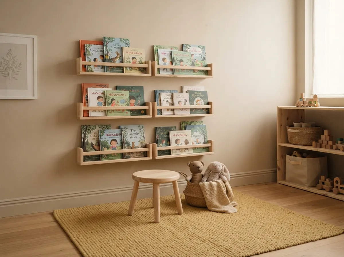 7. Vertical Book Display Shelves