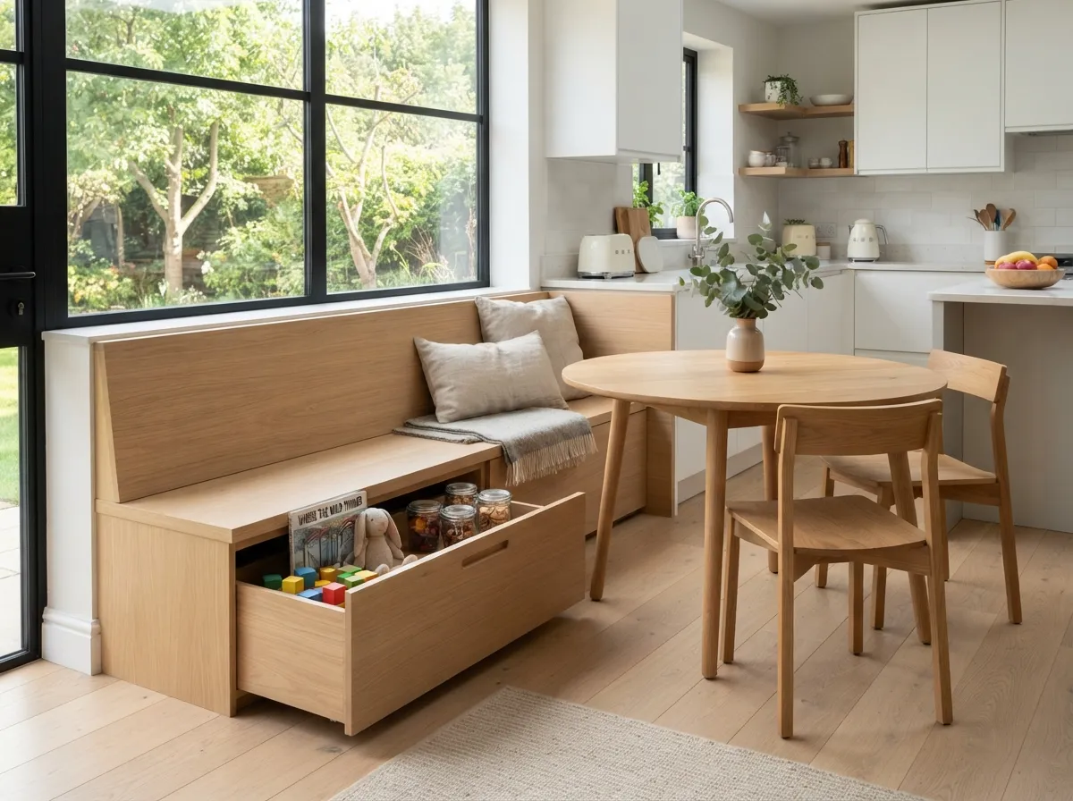 Utilizing Multi-Functional Furniture for Hidden Toy and Snack Storage