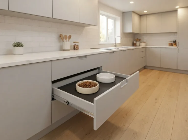 1. Pull-Out Drawer Feeding Station