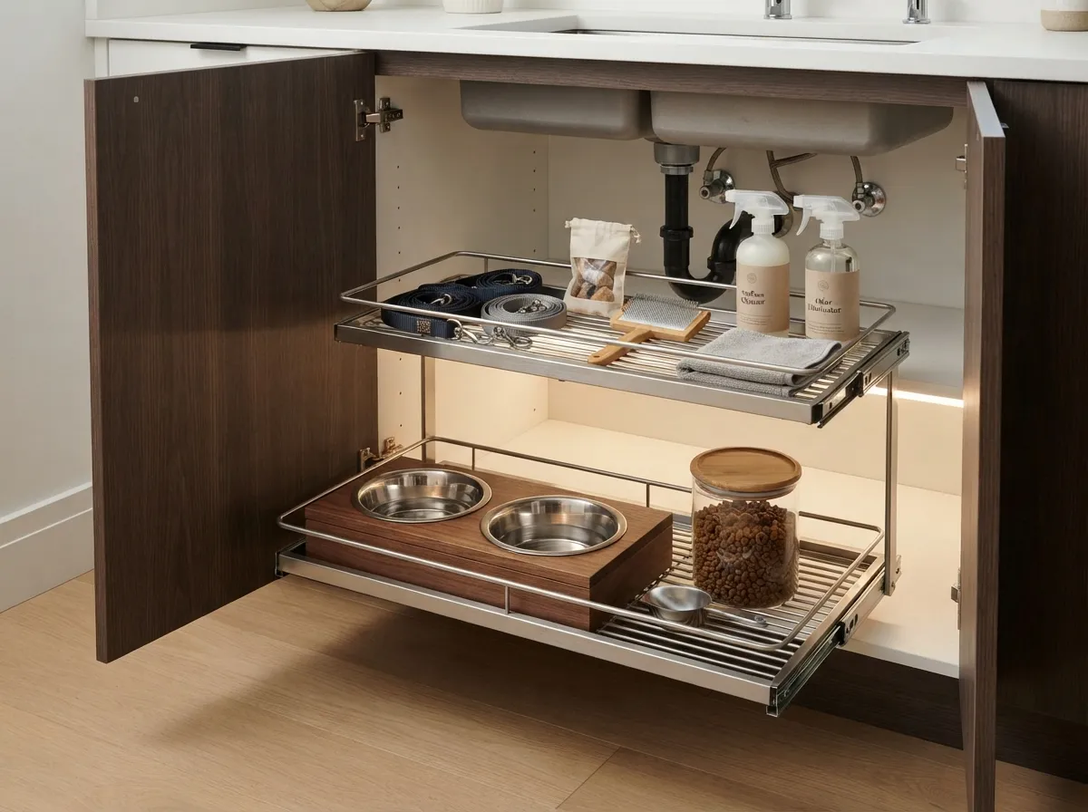 15. Under-Sink Pull-Out for Supplies