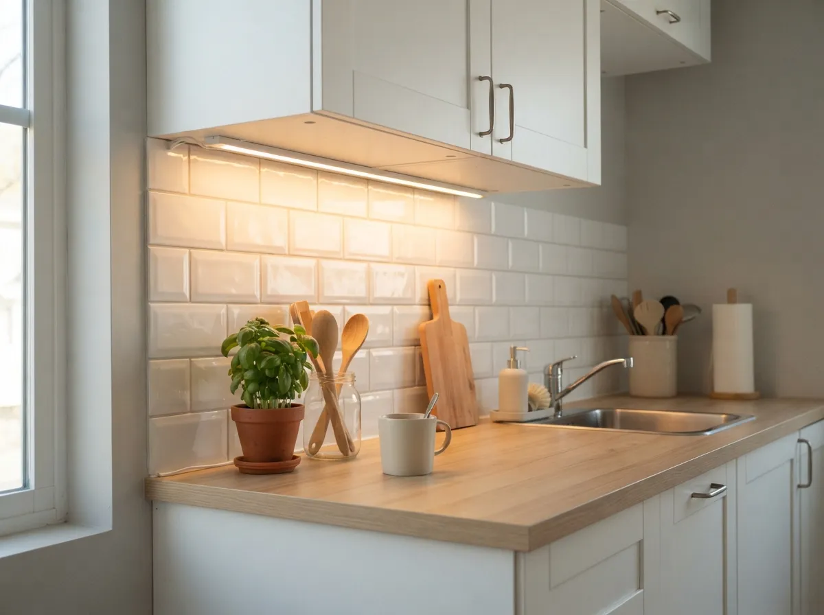 9. Adhesive under cabinet lighting strips