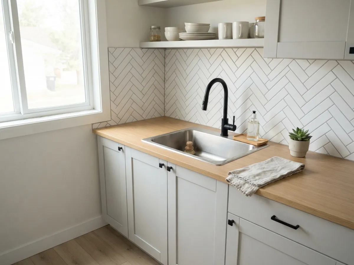 Applying Peel and Stick Backsplash Solutions