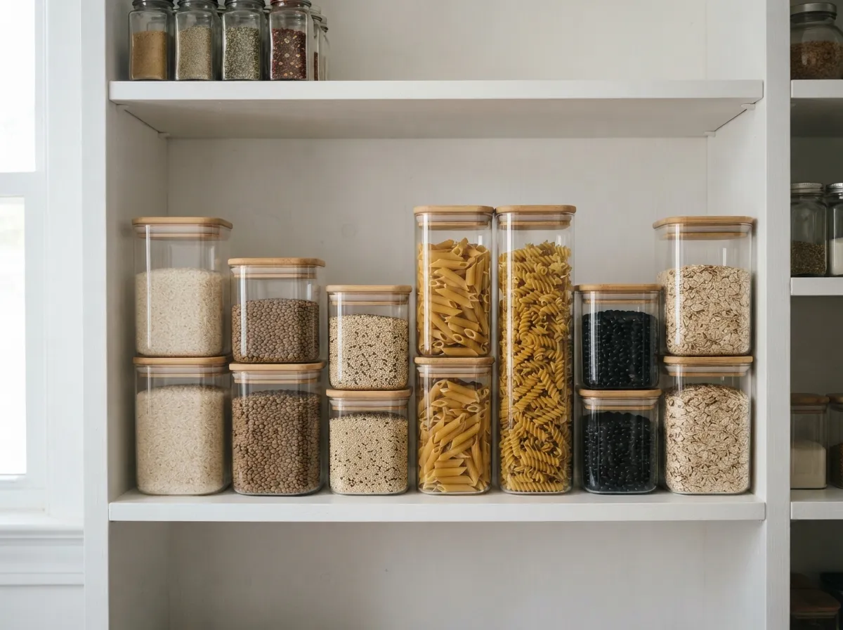 23. Choose Stackable Glass Food Containers